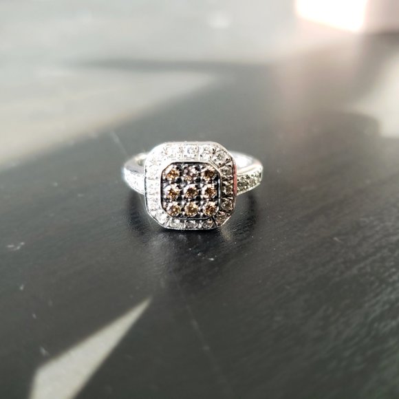 Le Vian 14K White Gold 1/2 Carat t.w. Diamond Ring - Picture 4 of 9